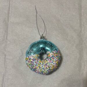 Blue Doughnut Ornament